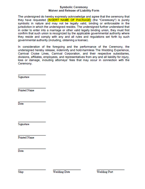 Symbolic Ceremony Waiver (Downloadable PDF) – All Ports