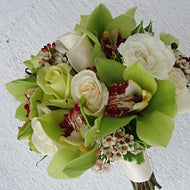 Bridal Bouquet - Cymbidium & Rose - Miami