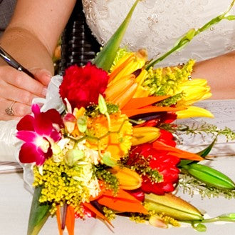 Deluxe Bridal Bouquet -Tropical - Barbados